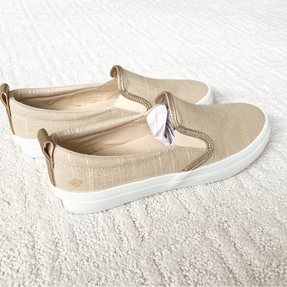 NWT Sperry Women’s Creat Twin Gore Ivory Slip Ons - 7.5 - Picture 5 of 16